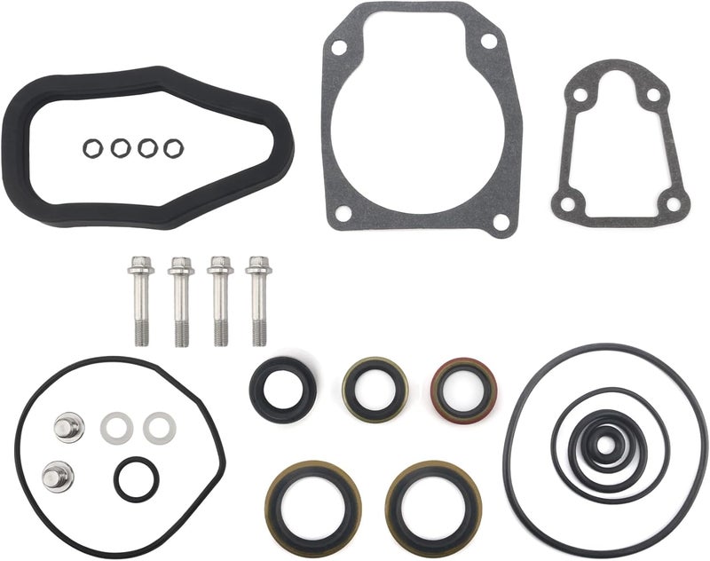 QUICKMARINE 5000309 Marine Gearcase Lower Unit Seal Kit with Drain Screws for Johnson Evinrude 40-75 HP Outboard Boat Motors replaces 396349 Sierra 18-8383 - Image 1